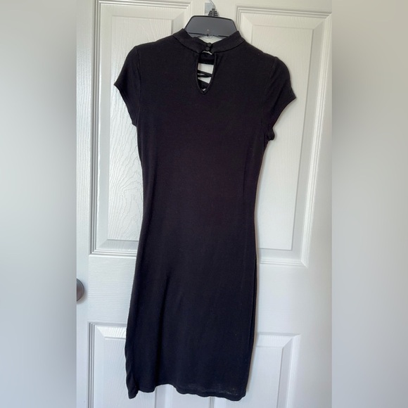 Mind Code Black Lace-Up Mini Dress - Picture 7 of 10